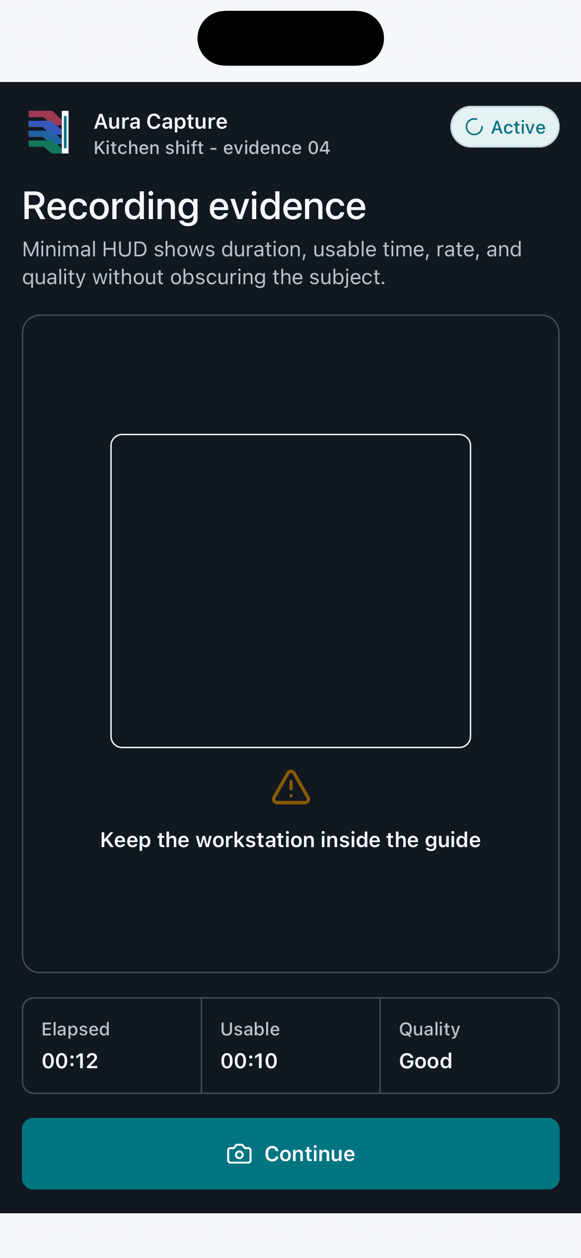 Aura Capture recording workflow