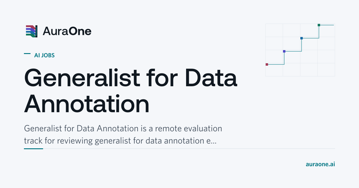 Generalist for Data Annotation | AI Jobs | AuraOne