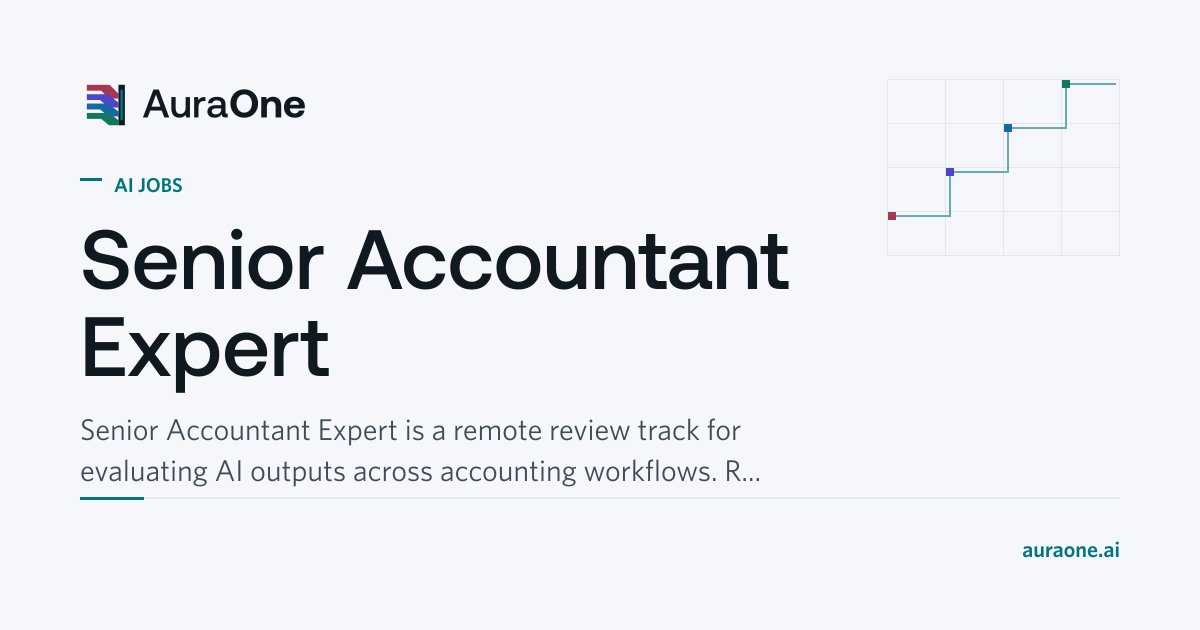 Senior Accountant Expert | AI Jobs | AuraOne